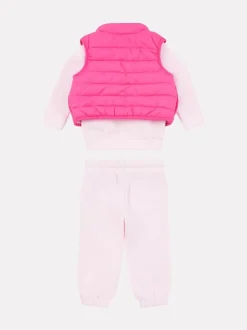 New Balance Red Baby Girls Sweatshirt Joggers & Gilet Set