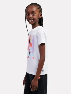 New Balance White Colorblock Shoe Graphic T-Shirt