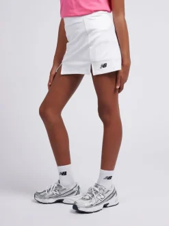 New Balance White Kids Performance Skirt
