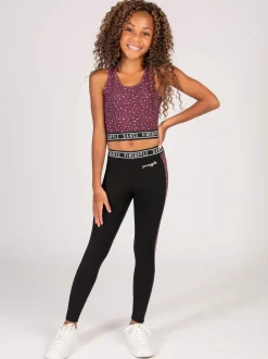 Pineapple Animal Girls Leopard Print Midi Crop Top