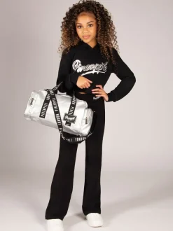 Pineapple Black Bootcut Jersey Trousers