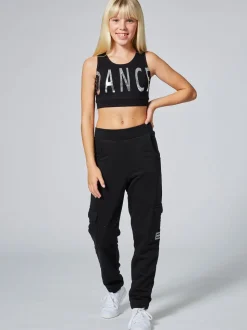 Pineapple Black Cargo Joggers