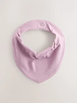 Pink 5 Pack Baby Dribble Bibs