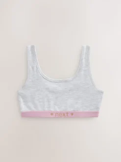 Pink/Grey Scoop Crop Tops 3 Pack (5-16yrs)