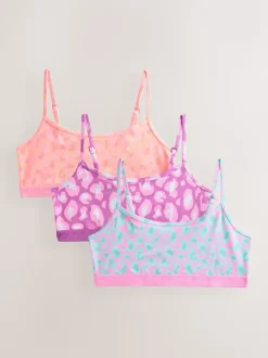 Pink/Purple Crop Tops 3 Pack (5-16yrs)
