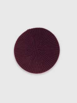 Reiss Berry Beatrice 9-12 yrs Wool Blend Rib Knit Beret With Cashmere