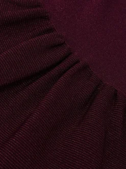 Reiss Berry Ginny 3-9 yrs Stretch Metallic Frill-Sleeve Dress