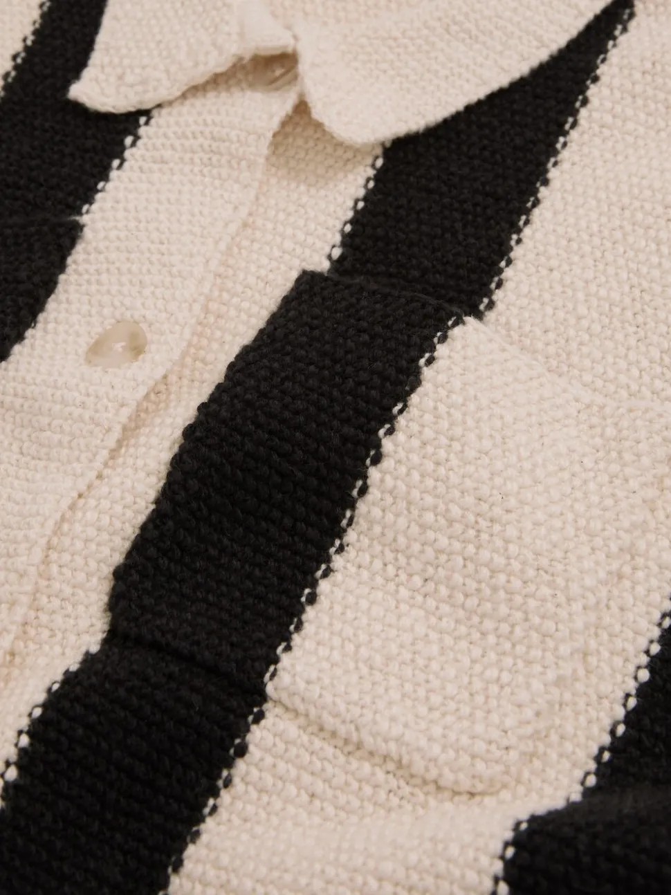 Reiss Black Clive 13-14 yrs Reiss | Les 100 Ciels Stripe Knit Shirt
