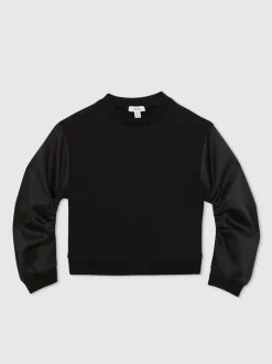 Reiss Black Mara 3-9 yrs Reiss | Royal Ballet Ruched Sweatshirt