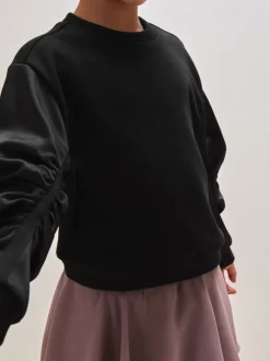 Reiss Black Mara 3-9 yrs Reiss | Royal Ballet Ruched Sweatshirt