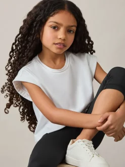 Reiss Black Raye 9-13 yrs Three-Quarter Length Leggings