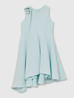 Reiss Blue Florie 9-13 yrs Flower-Detail Fit-And-Flare Dress