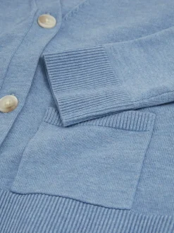 Reiss Blue Harper 9-13 yrs Compact Knit Top And Cardigan Set