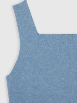 Reiss Blue Harper 9-13 yrs Compact Knit Top And Cardigan Set