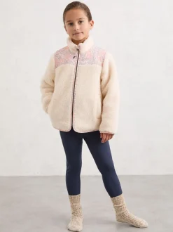 Reiss Blue Liv 3-9 yrs Stripe-Waist Leggings