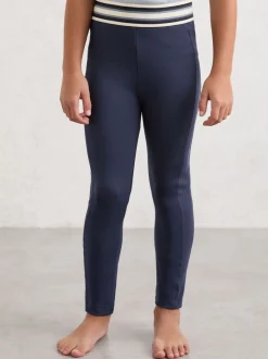 Reiss Blue Liv 13-14 yrs Stripe-Waist Leggings