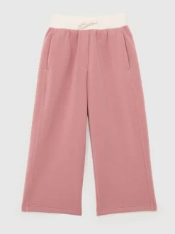 Reiss Rose Laney 13-14 yrs Wide-Leg Interlock Drawstring Joggers