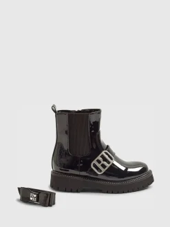 River Island Black Changeable Strap Chelsea Boots