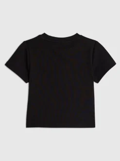 River Island Black Lamour Rosette Baby T-Shirt