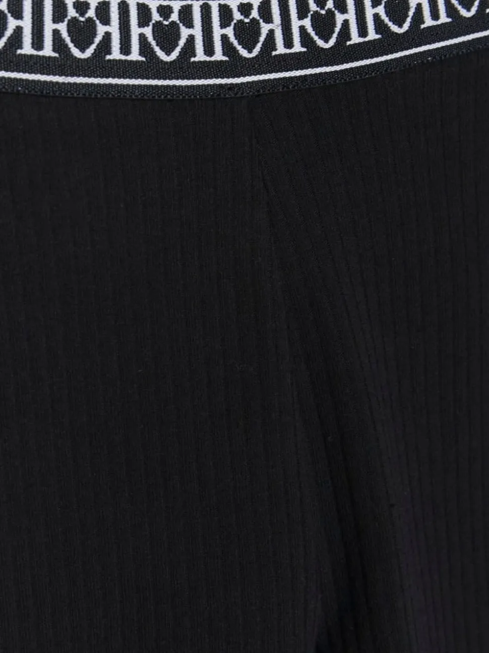 River Island Black Mini Girls Waistband Rib Leggings