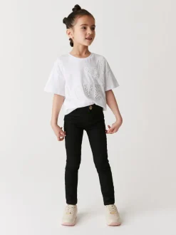 River Island Black Molly Mid Rise Skinny Jeans