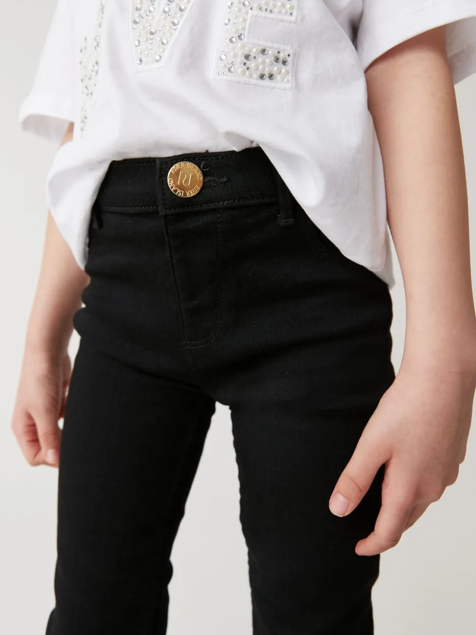 River Island Black Molly Mid Rise Skinny Jeans