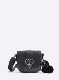 River Island Black Monogram Heartlock Kendal Bag