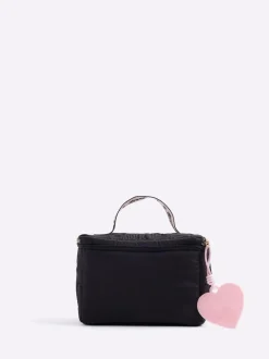 River Island Black Nylon Script Black Lunchbox