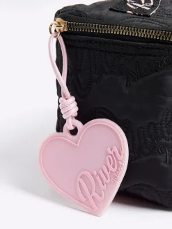 River Island Black Nylon Script Black Lunchbox