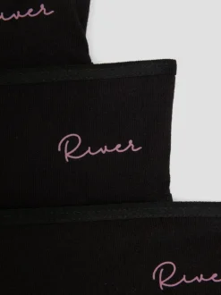 River Island Black Waistband Briefs 7 Pack