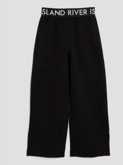 River Island Black Wide Leg Joggers