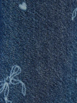 River Island Blue Denim Bow Jeans