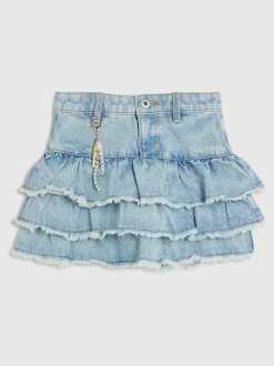 River Island Blue Denim Charm Rara Skirt
