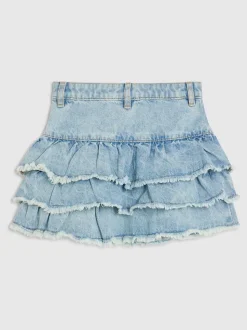 River Island Blue Denim Charm Rara Skirt