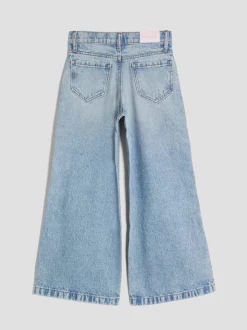 River Island Blue Girls Hotfix Logo Jeans