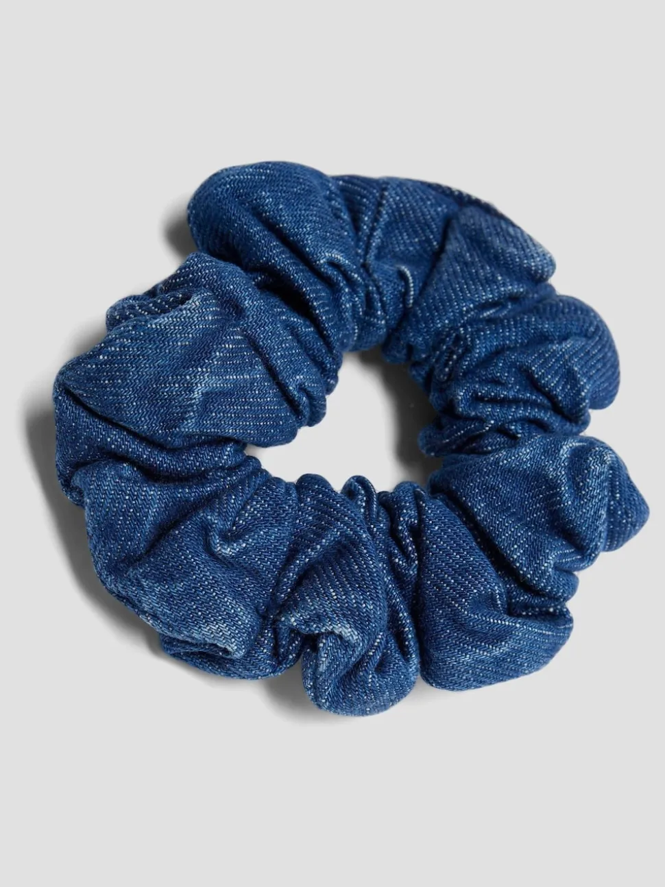 River Island Blue Girls Heart Patch Wide Leg Jeans with Scrunchie