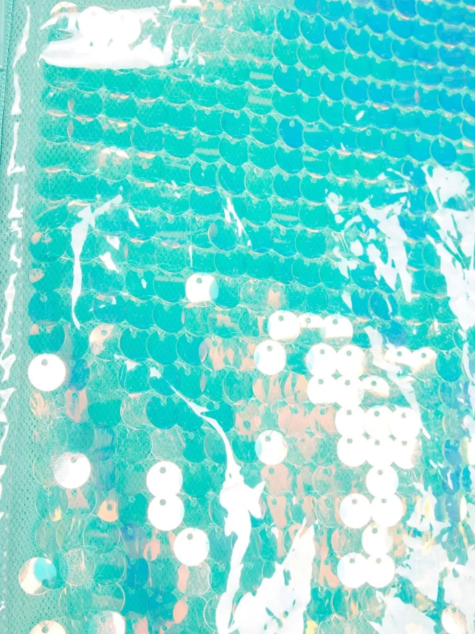 River Island Blue Sequin Rain Trench Coat