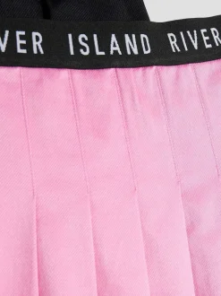 River Island Pink Pleated Waistband Skirts 2 Pack
