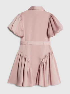 River Island Pink Satin Prom Dress