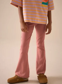Rust Pink 1 Pack Rib Flare Leggings (3-16yrs)