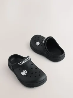 smALLSAINTS Black Clog Sandals