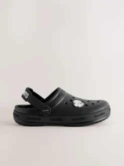 smALLSAINTS Black Clog Sandals