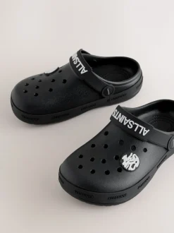 smALLSAINTS Black Clog Sandals