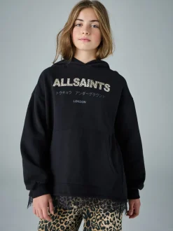 smALLSAINTS Black Lee Lace Underground Hoodie