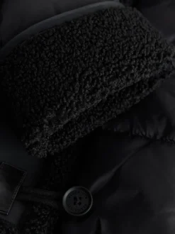 smALLSAINTS Black Padded Aviator Jacket