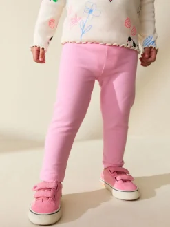 Sugar Pink Plain Leggings (3mths-7yrs)