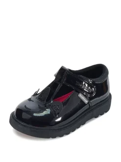 Toezone Millie Unicorn Patent T Bar School Shoes