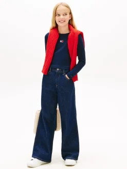 Tommy Hilfiger Blue Heritage Extra Slim Long Sleeve T-Shirt