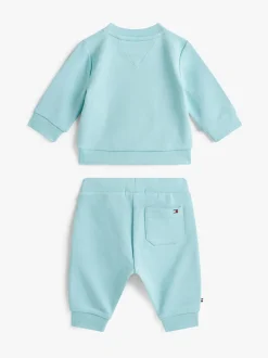 Tommy Hilfiger Blue Logo Sweatshirt And Joggers Set