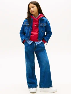 Tommy Hilfiger Blue Mabel High Rise Pleated Wide Leg Jeans